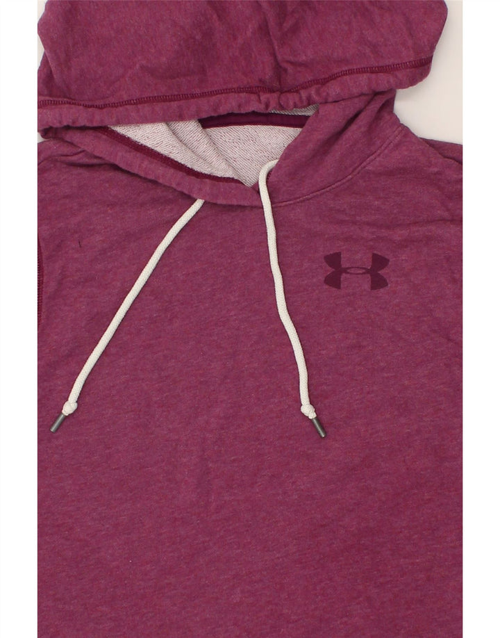 UNDER ARMOUR Womens Graphic Hoodie Jumper UK 12 Medium Pink | Vintage Under Armour | Thrift | Second-Hand Under Armour | Used Clothing | Messina Hembry 