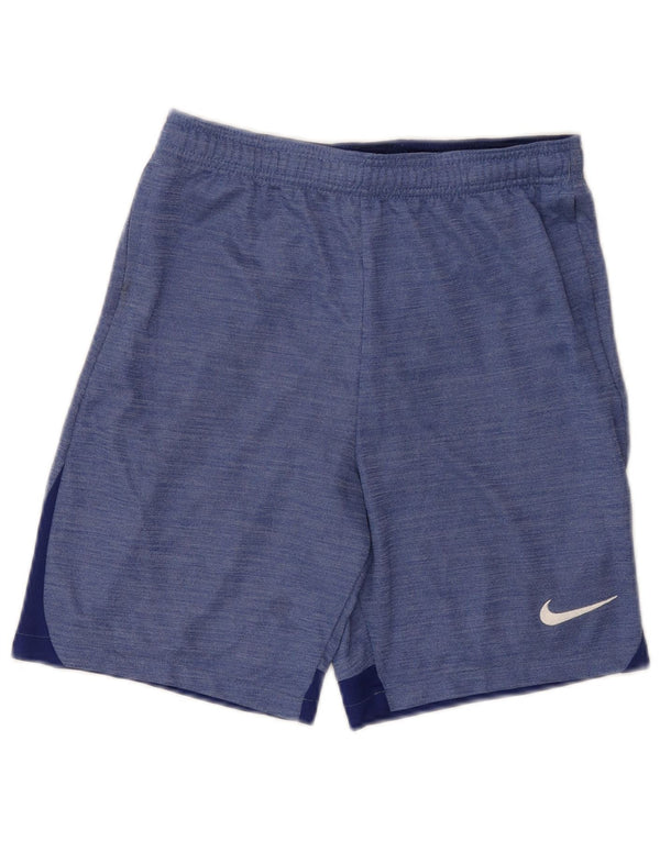 Nike Dri Fit Sportsshorts til drenge 13-14 år XL Blå Flecked Polyester