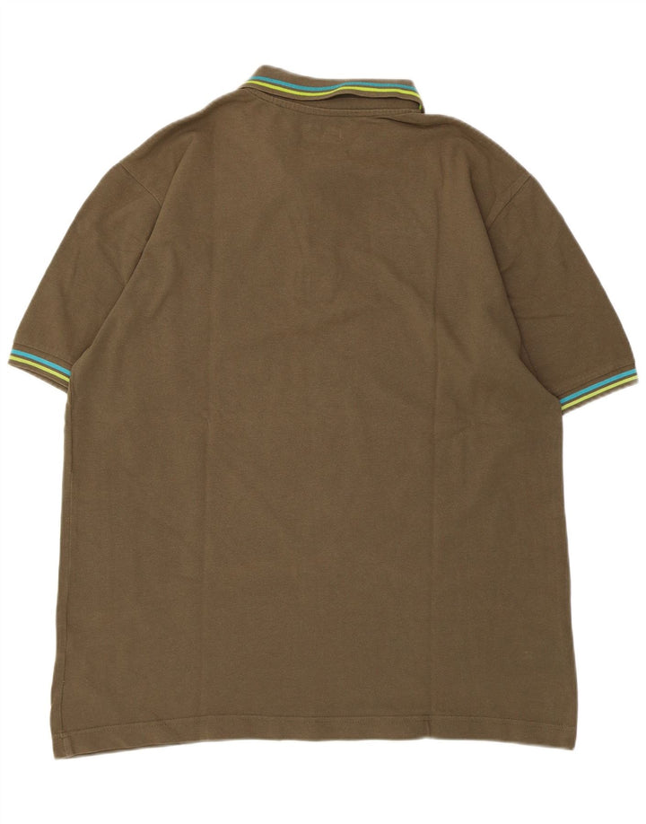 Kappa herre poloshirt XL Khaki Bomuld