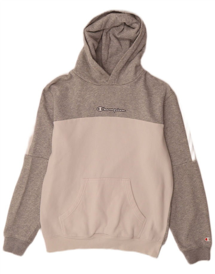 Champion Herre hættetrøje Jumper Small Grey Colourblock