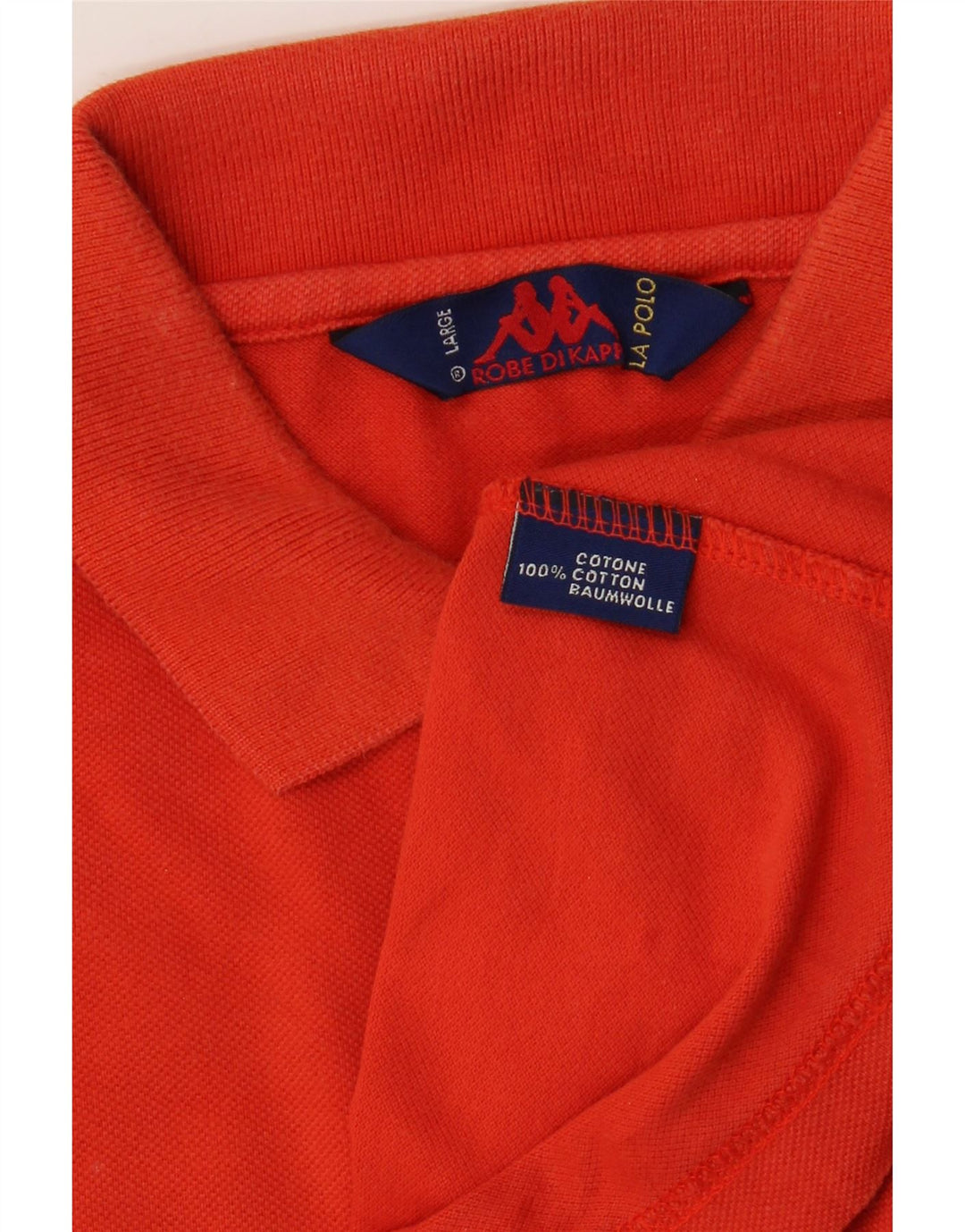 KAPPA herre poloshirt stor orange bomuld