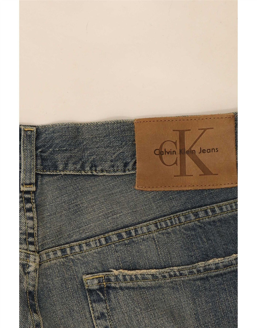 Calvin Klein Straight Jeans til mænd W32 L33 Blå