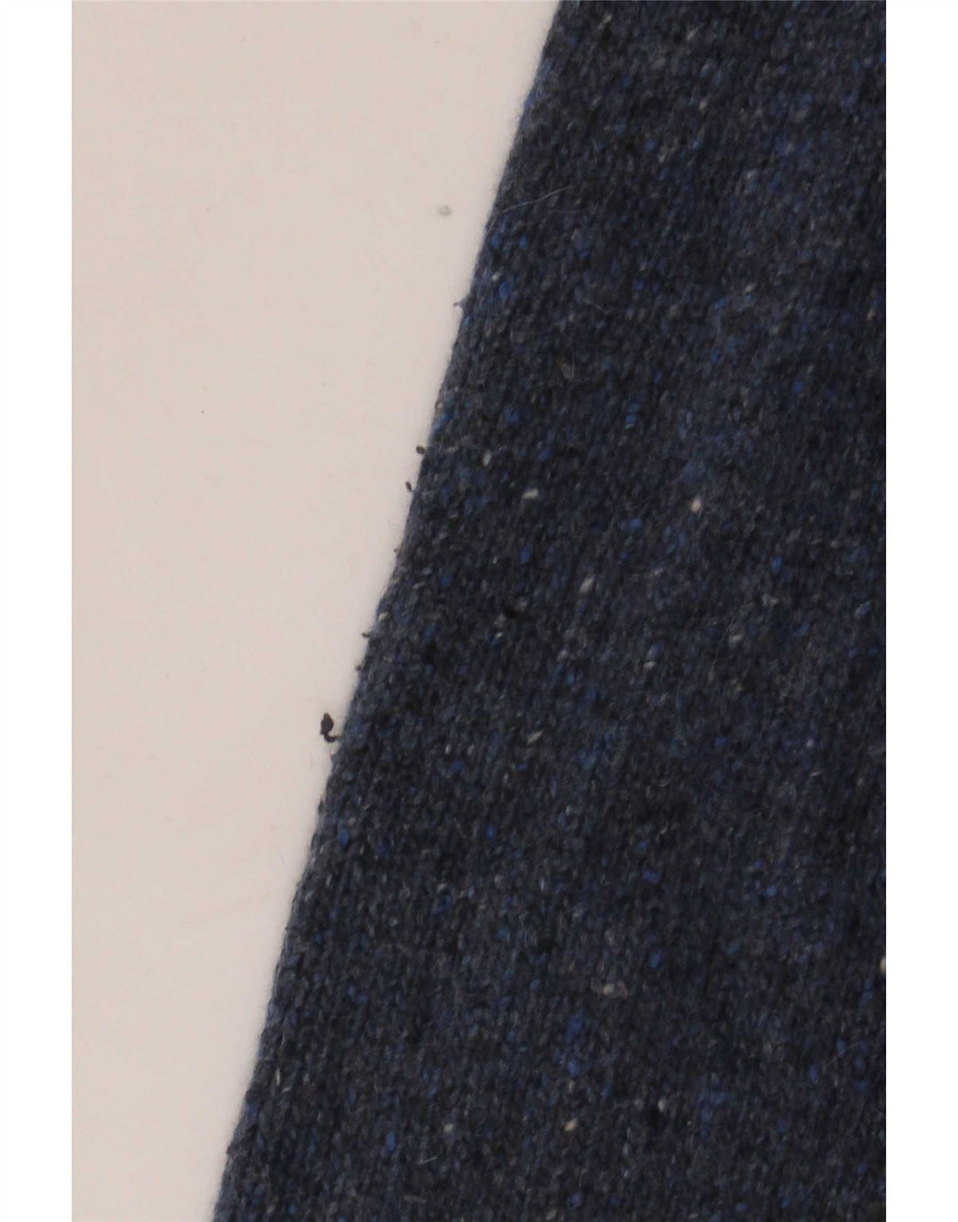 White Stuff Herre Button Neck Jumper Sweater Large Navy Blue Flecked