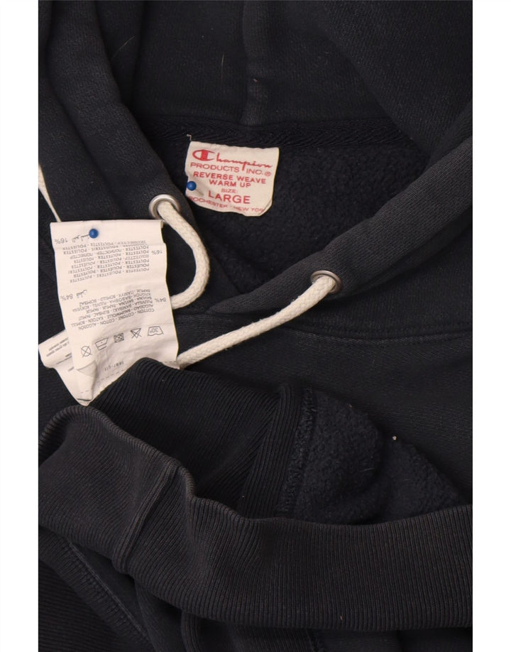 Champion Herre hættetrøje Jumper Large Sort Bomuld