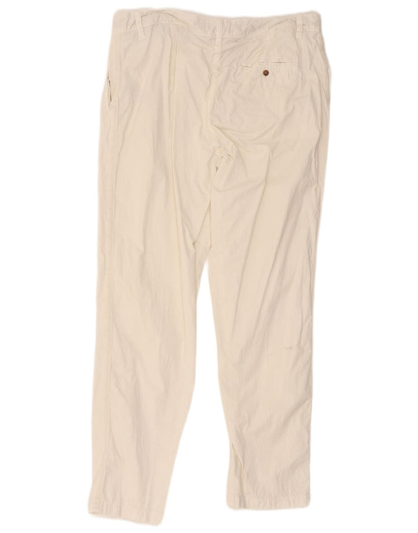 Marks & Spencer Lige Chinobukser til kvinder UK 16 Large W36 L29 White