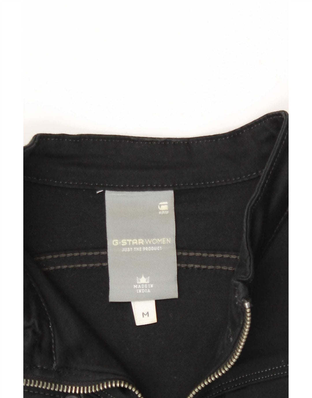 G-Star Dame Langærmet Basic Kjole UK 12 Medium Sort Bomuld