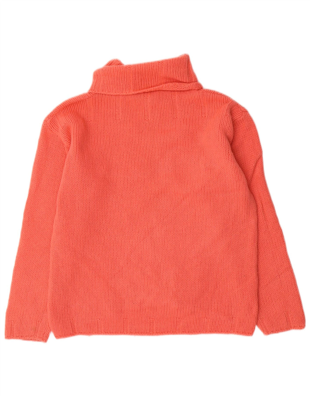 Laura Berlucchi Dame Roll Neck Sweater UK 16 Large Pink Lammeuld