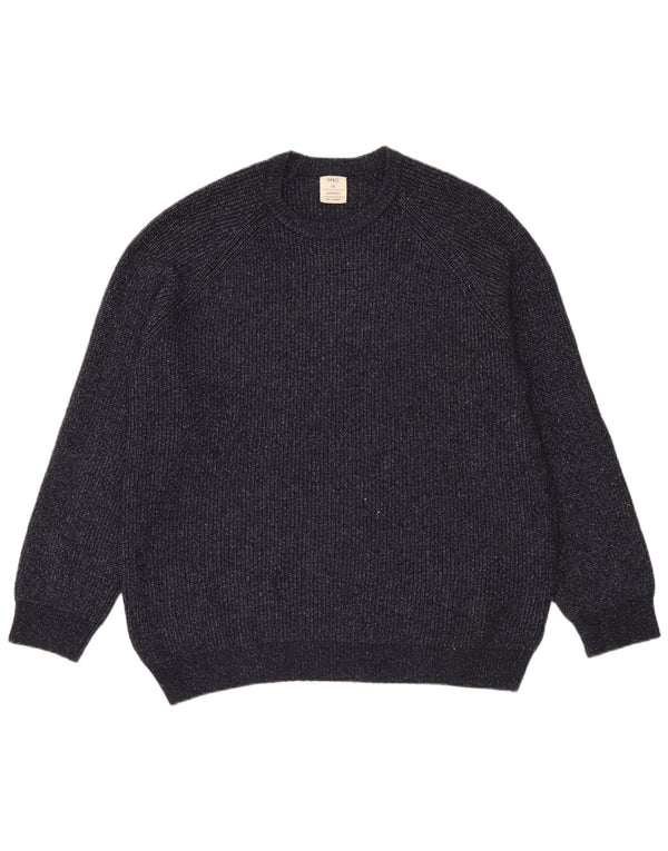 Marks & Spencer Herre sweater med rund hals 2XL marineblå polyamid