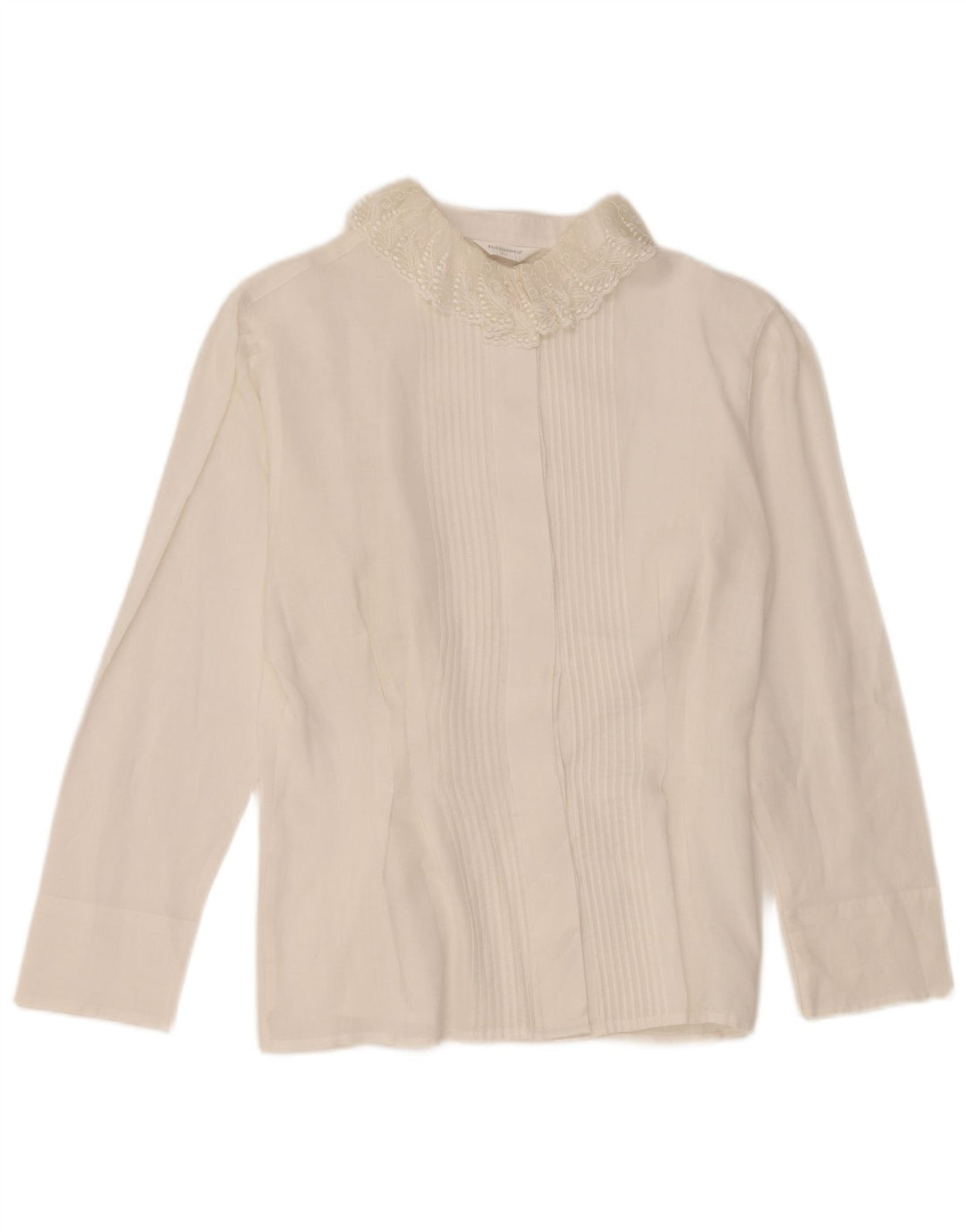 Hammer Dame Skjorte Bluse EU 40 Medium Hvid Ramie