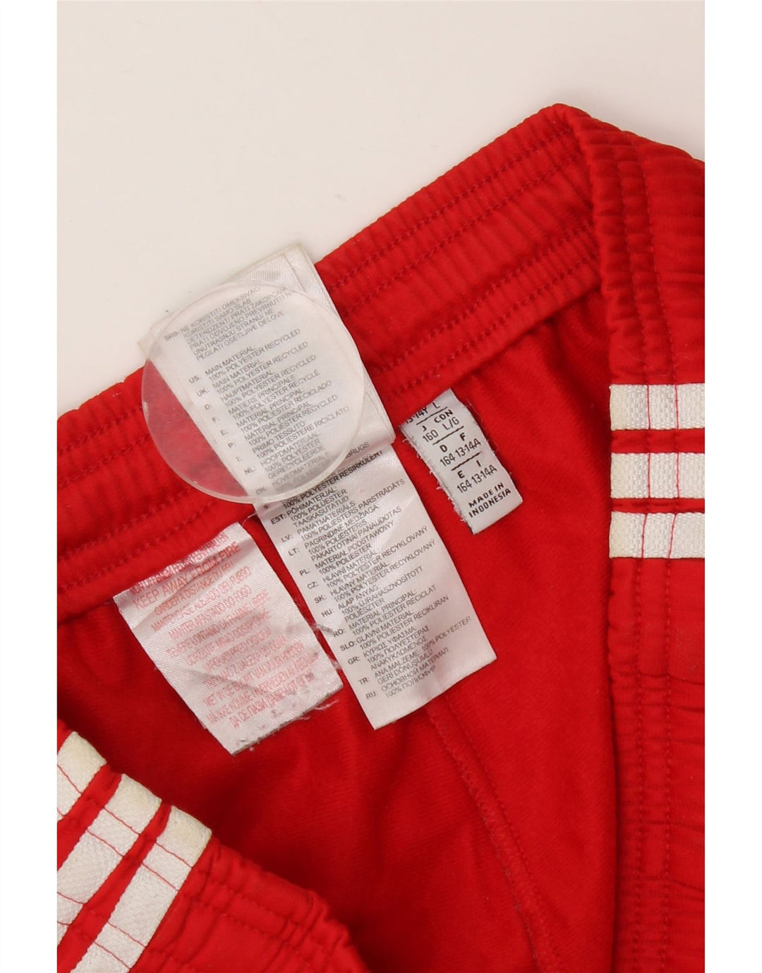 ADIDAS Træningsdragt til drenge Bukser Joggers 13-14 År Rød Polyester