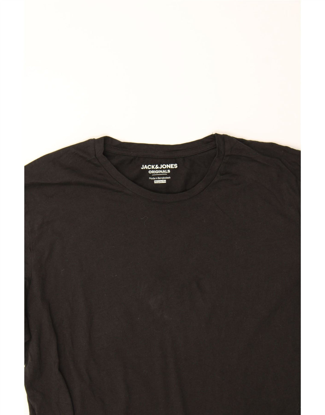 JACK & JONES Mens Regular Fit T-Shirt Top XL Black Cotton Vintage Jack & Jones and Second-Hand Jack & Jones from Messina Hembry 