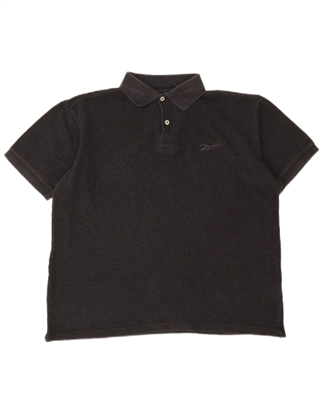 Reebok herre poloshirt, stor grå bomuld