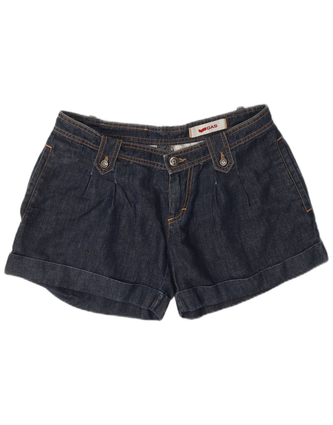 Gas denimshorts til kvinder W29 Medium marineblå bomuld