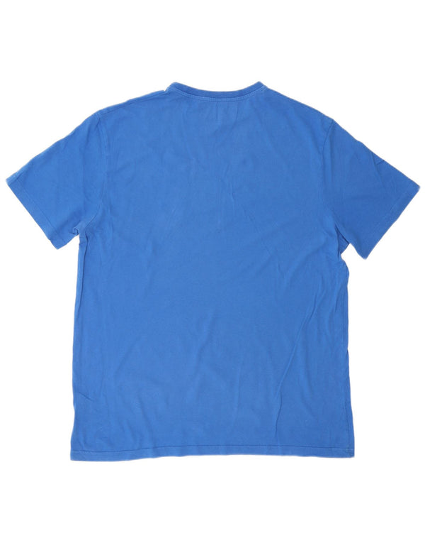 MITCHELL & NESS Herre Los Angeles Lakers Grafisk T-Shirt Top XL Blå Bomuld