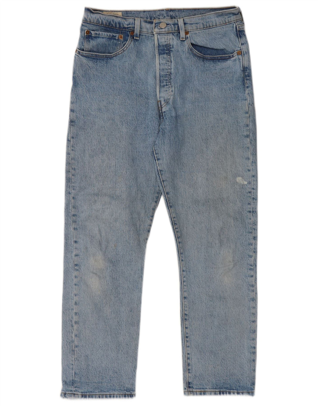 Levi's Herre 501 lige jeans W31 L26 blå bomuld
