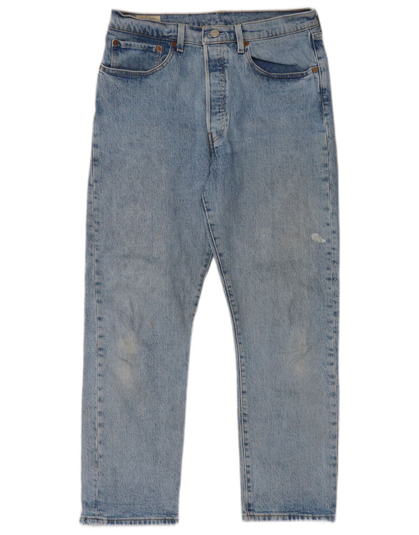 Levi's Herre 501 lige jeans W31 L26 blå bomuld