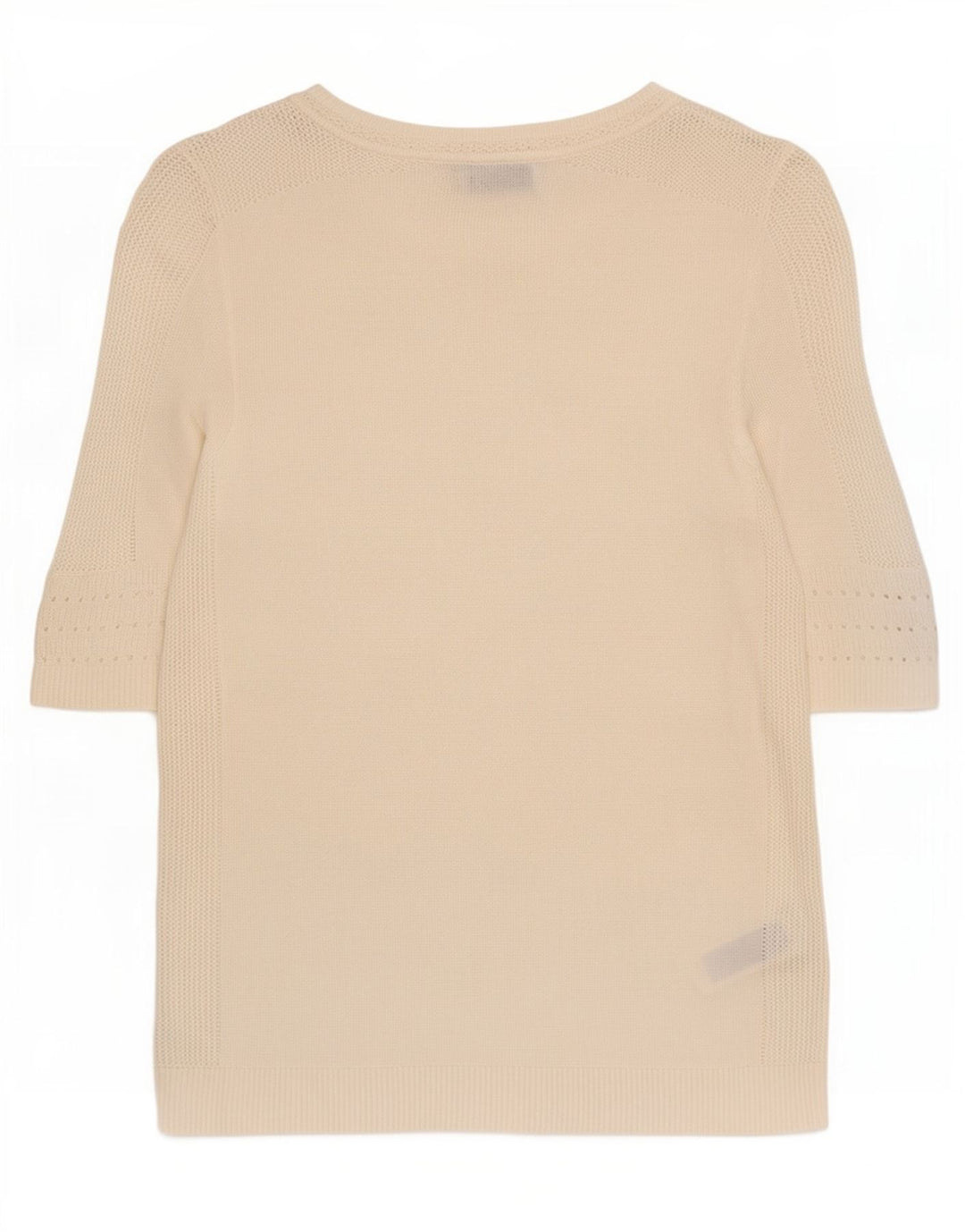 Marks & Spencer Dame Boat Neck Jumper Sweater UK 8 Small Off White