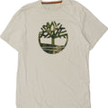 TIMBERLAND Herre Grafisk T-Shirt Top Stor Hvid