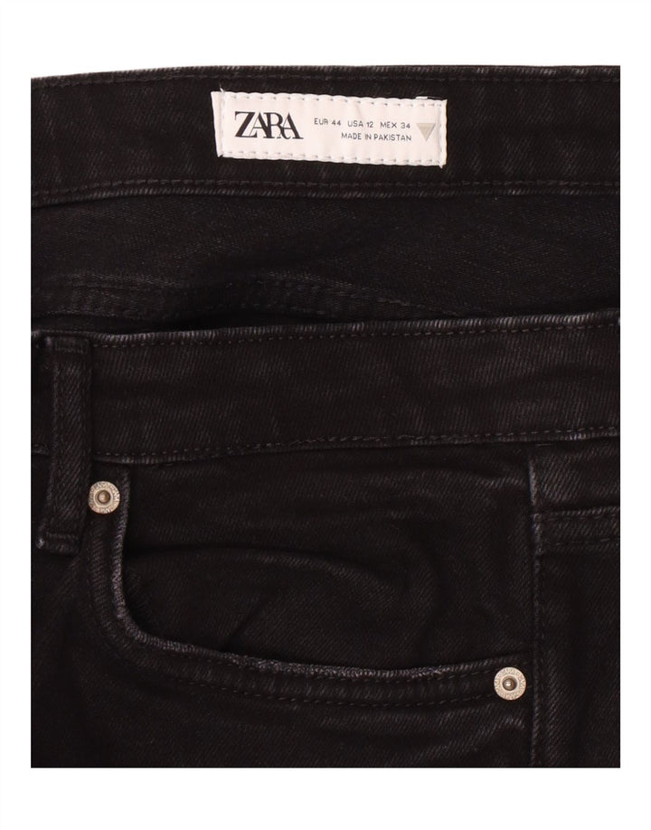 ZARA Womens Cropped Jeans EU 44 XL W34 L25 Black Vintage Zara and Second-Hand Zara from Messina Hembry 