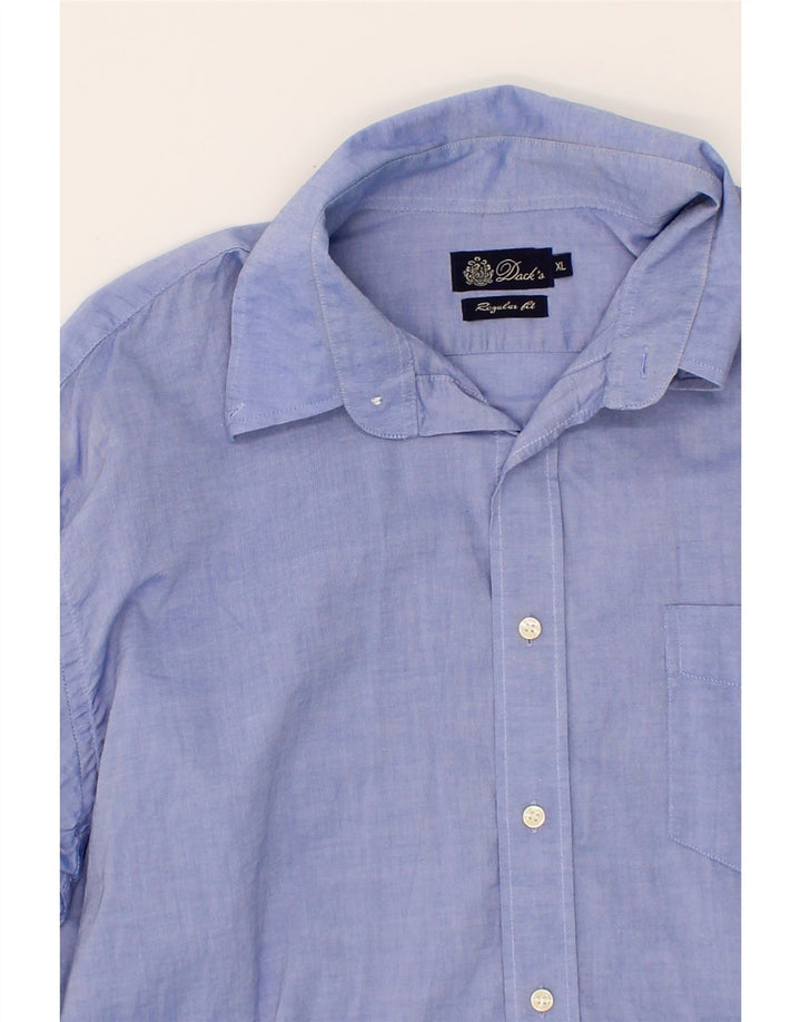 DACK'S Mens Regular Fit Shirt XL Purple Cotton Vintage Dack's and Second-Hand Dack's from Messina Hembry 