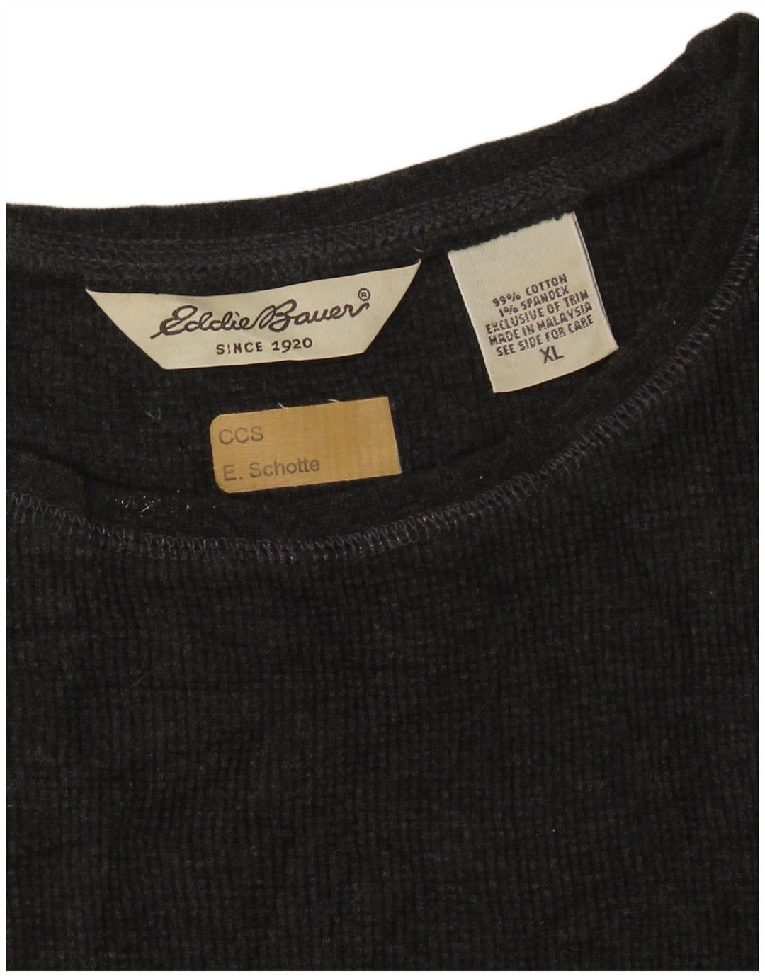 EDDIE BAUER Dame Crop Oversized Vest Tank Top UK 18 XL Grå Bomuld