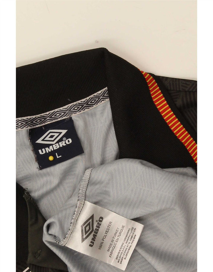 Umbro Herre Polo Shirt Stor Khaki Geometrisk Polyester