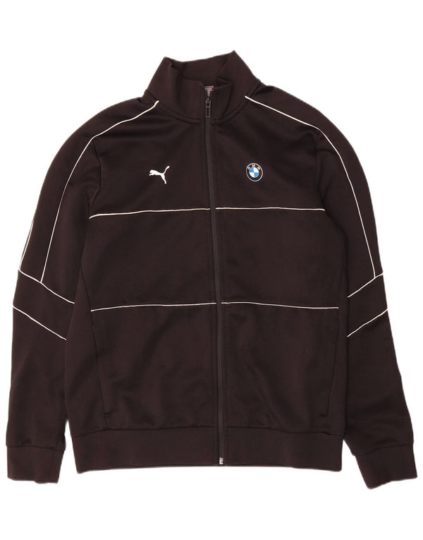 Puma Mens BMW Motorsport Tracksuit Top Jacket Medium Black Striped Cotton