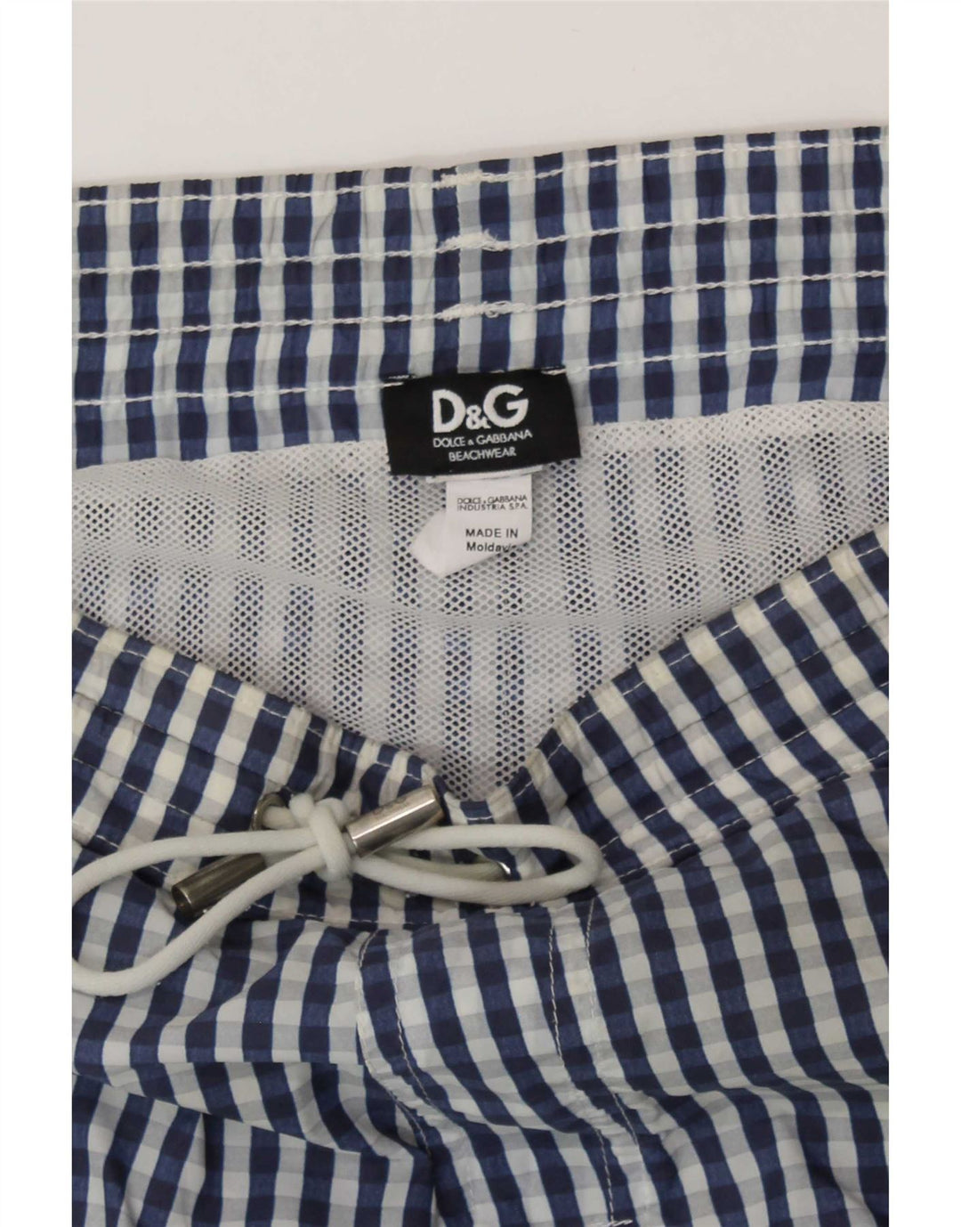 Dolce & Gabbana Badeshorts til mænd store blå ternet