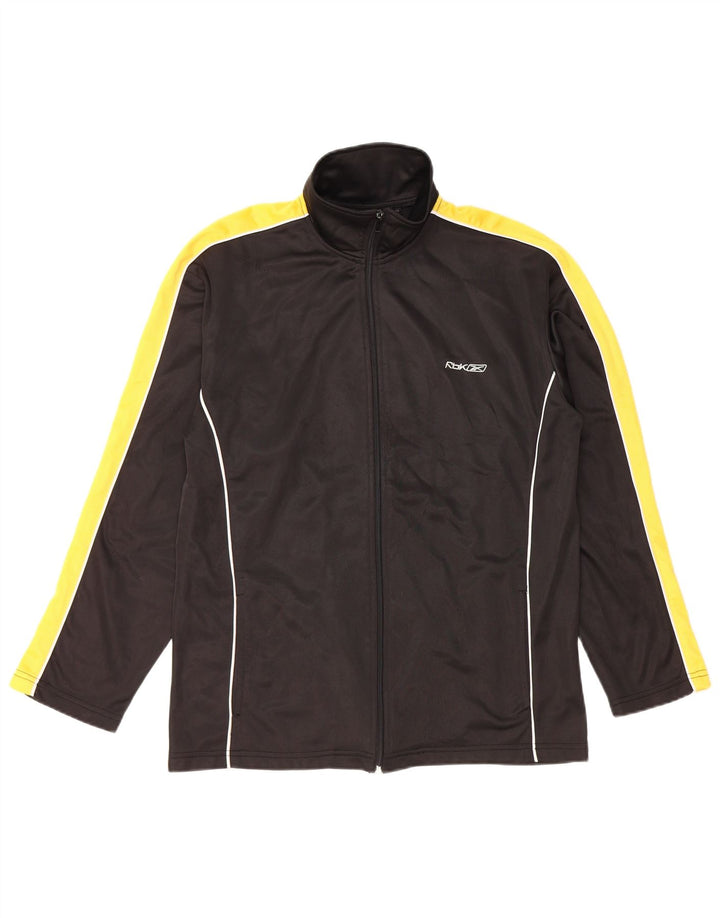 REEBOK Træningsdragt til mænd Topjakke Medium Sort Colourblock Polyester