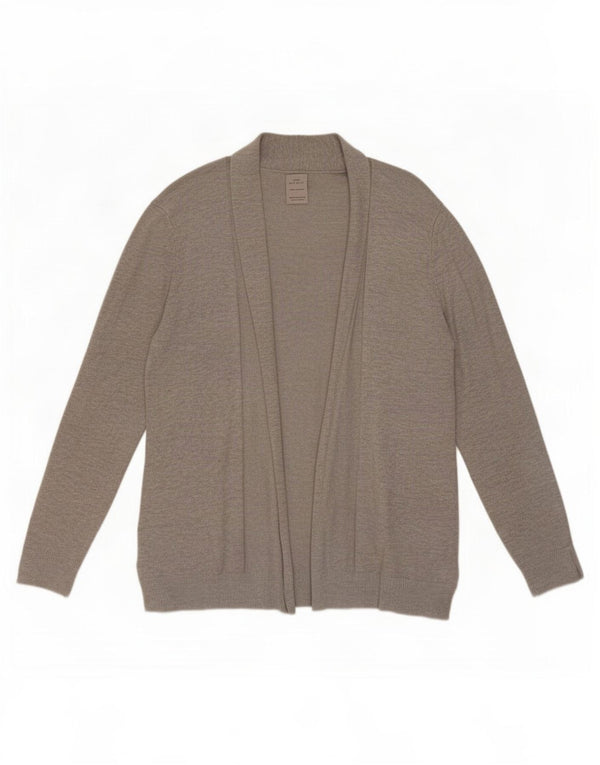 Zara Girls Open Cardigan Sweater 13-14 År Grå Viscose