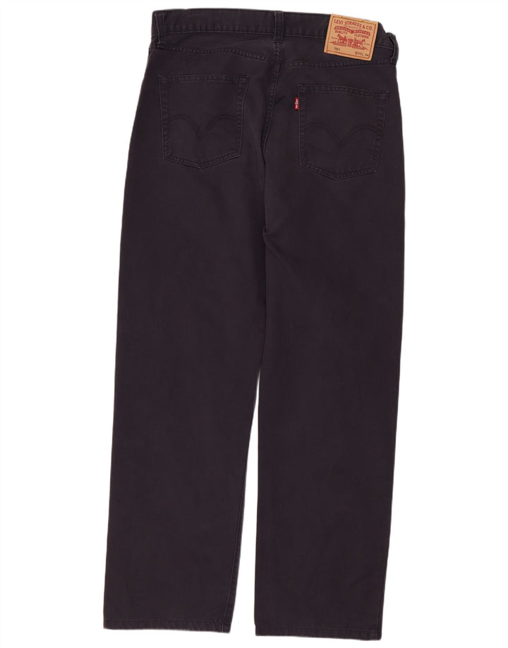 Levi's Herre 751 Straight Jeans W33 L29 Marineblå Bomuld
