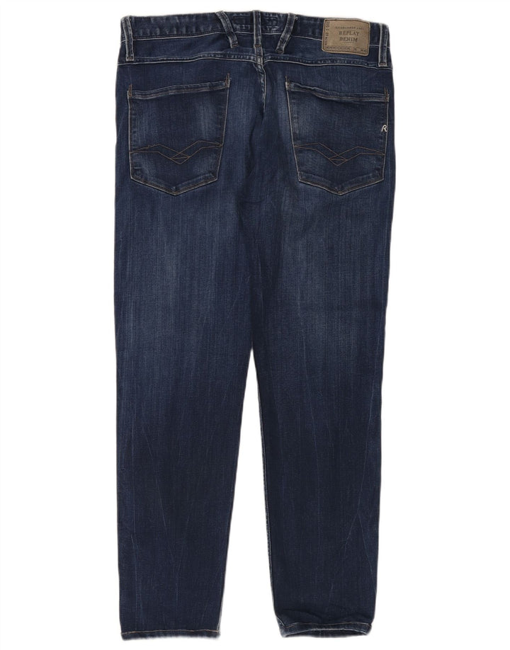 Replay Herre Slim Jeans W31 L32 Blå Bomuld