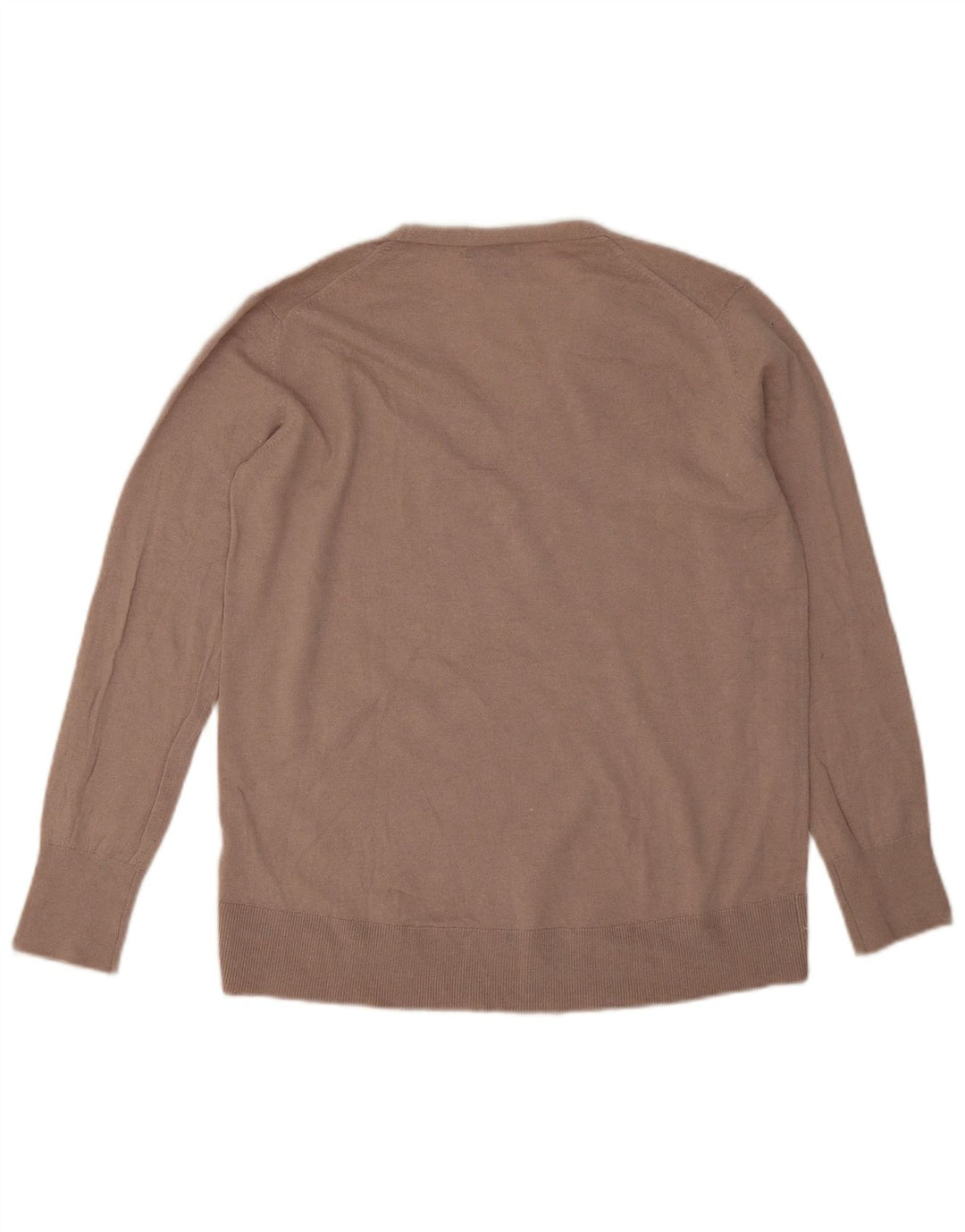 Massimo Dutti Dame Oversized V-hals sweater UK 6 XS Grå