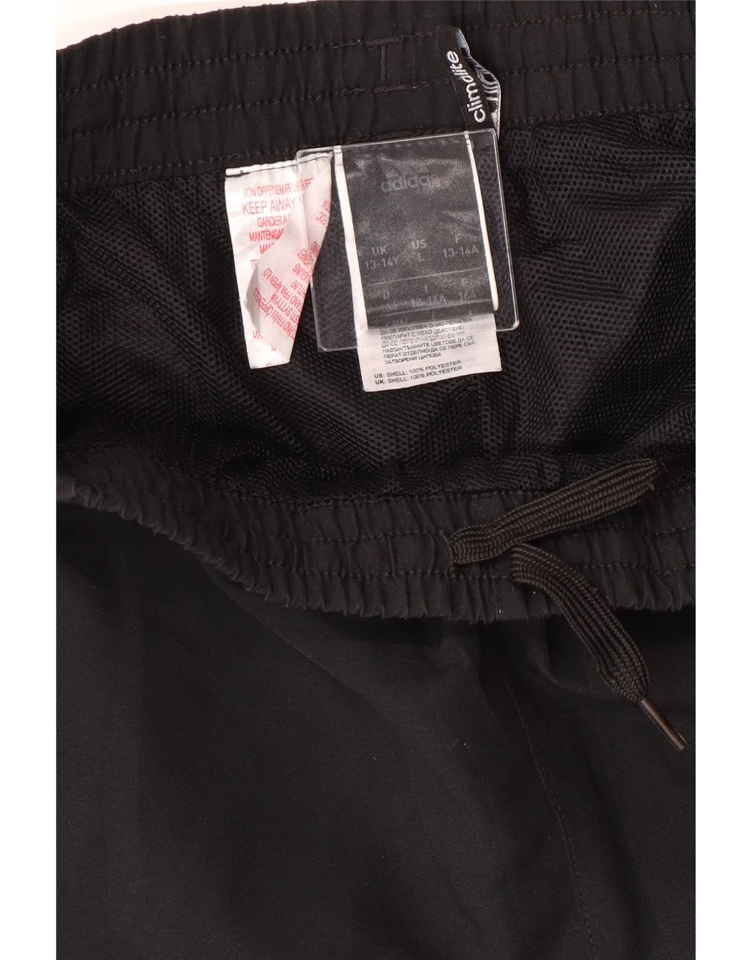 Adidas Boys Climalite træningsdragt Bukser Joggers 13-14 år Sort