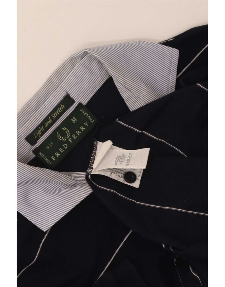 Fred Perry Herre poloshirt Medium marineblå stribet bomuld