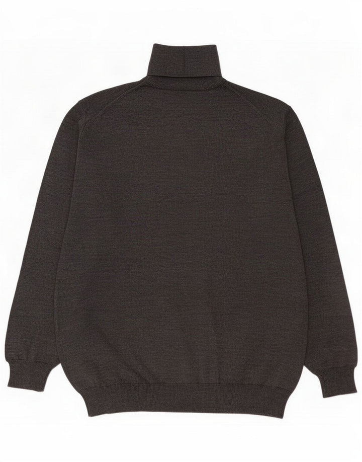 Bramante Mens Roll Neck Jumper Sweater XL Grey Virgin Wool