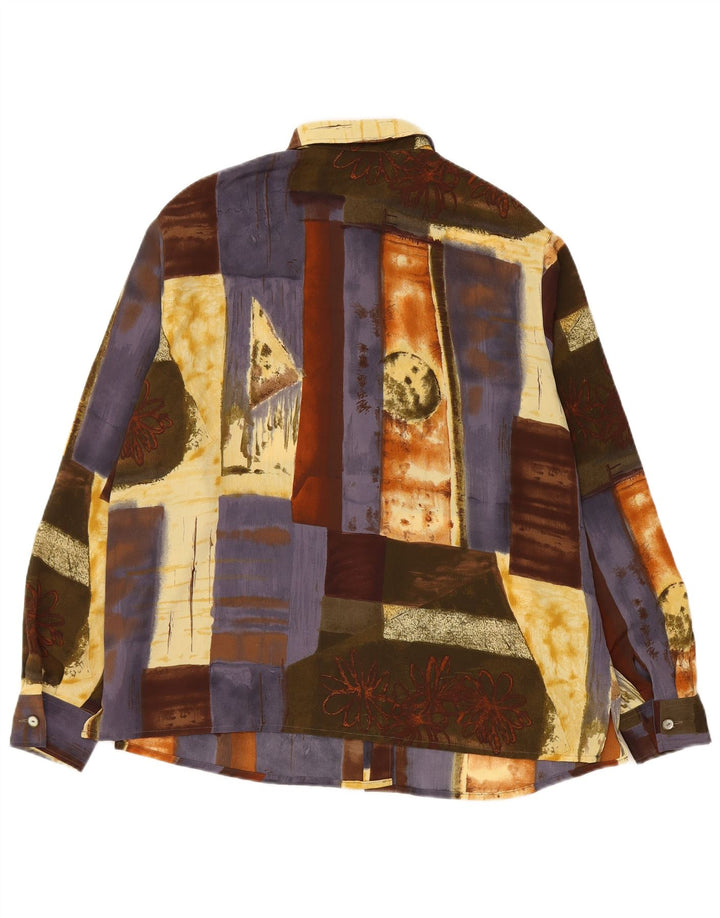 Erto Dameskjortebluse EU 44 XL Flerfarvet Patchwork Polyester