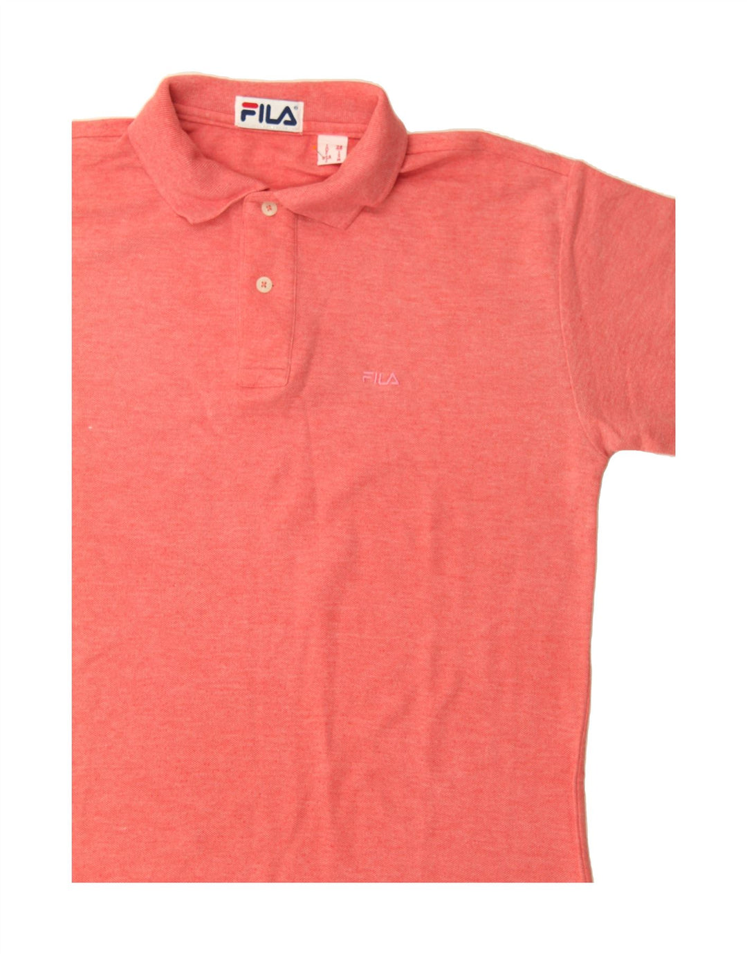 FILA Mens Polo Shirt IT 46 Small Orange Cotton Vintage Fila and Second-Hand Fila from Messina Hembry 