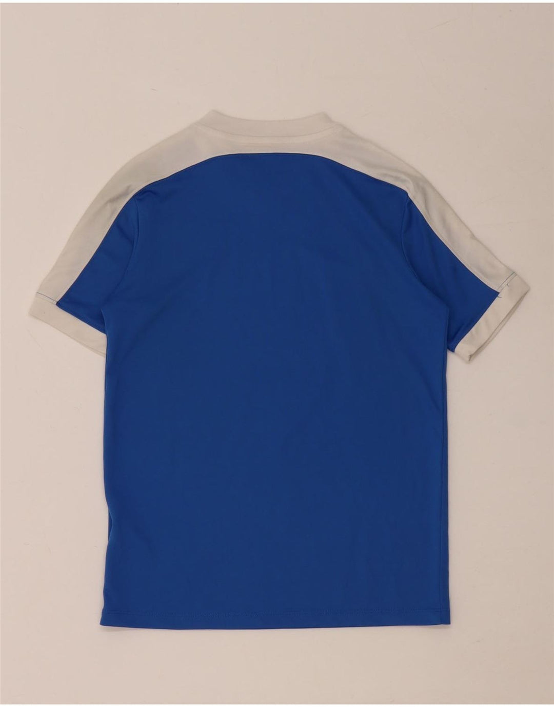 NIKE Boys Dri Fit T-Shirt Top 10-11 år Medium Blue Colourblock