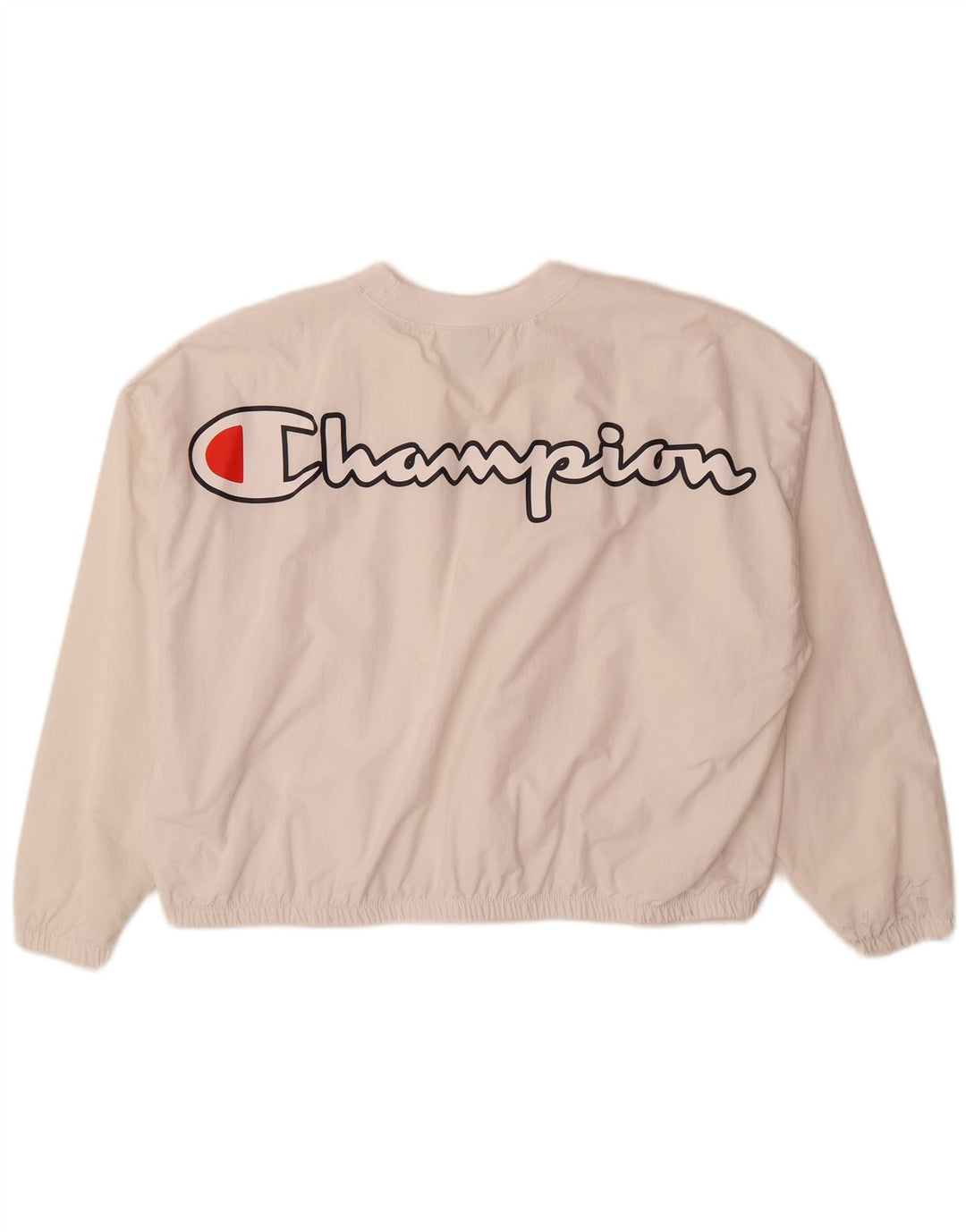 Champion Womens Grafisk Oversized Pullover Træningsdragt Top UK 10 Small White