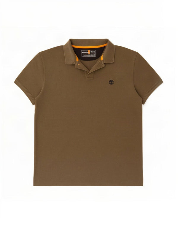 Timberland Herre Regular Fit Polo Shirt XL Khaki Bomuld