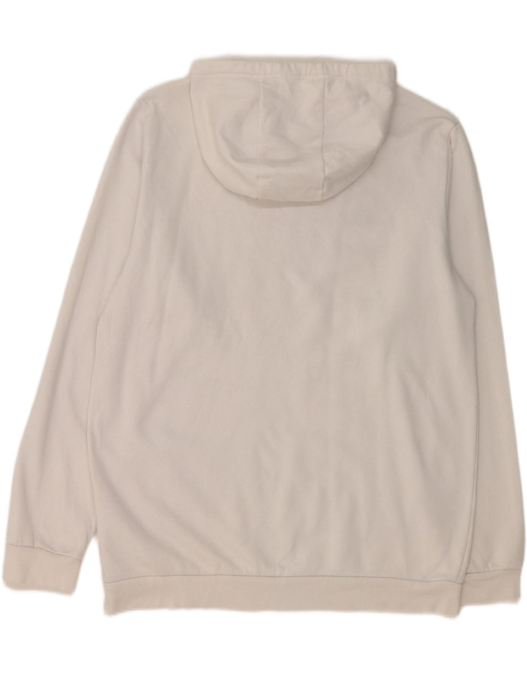 ADIDAS Mens Hoodie Jumper Large White Cotton