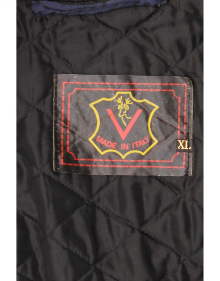 Vintage herre læderjakke UK 42 XL Sort