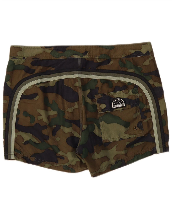 Sundek Herre badeshorts Medium Khaki Camouflage Polyester