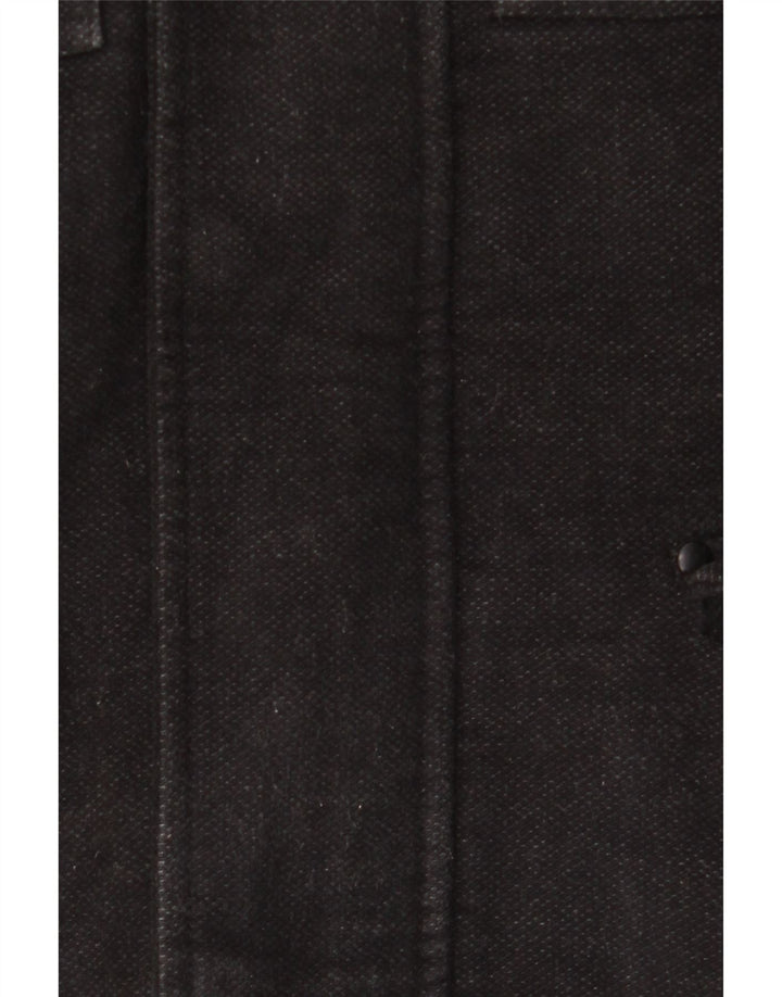 Marks & Spencer Herre Windbreaker Coat UK 36 Small Black Bomuld