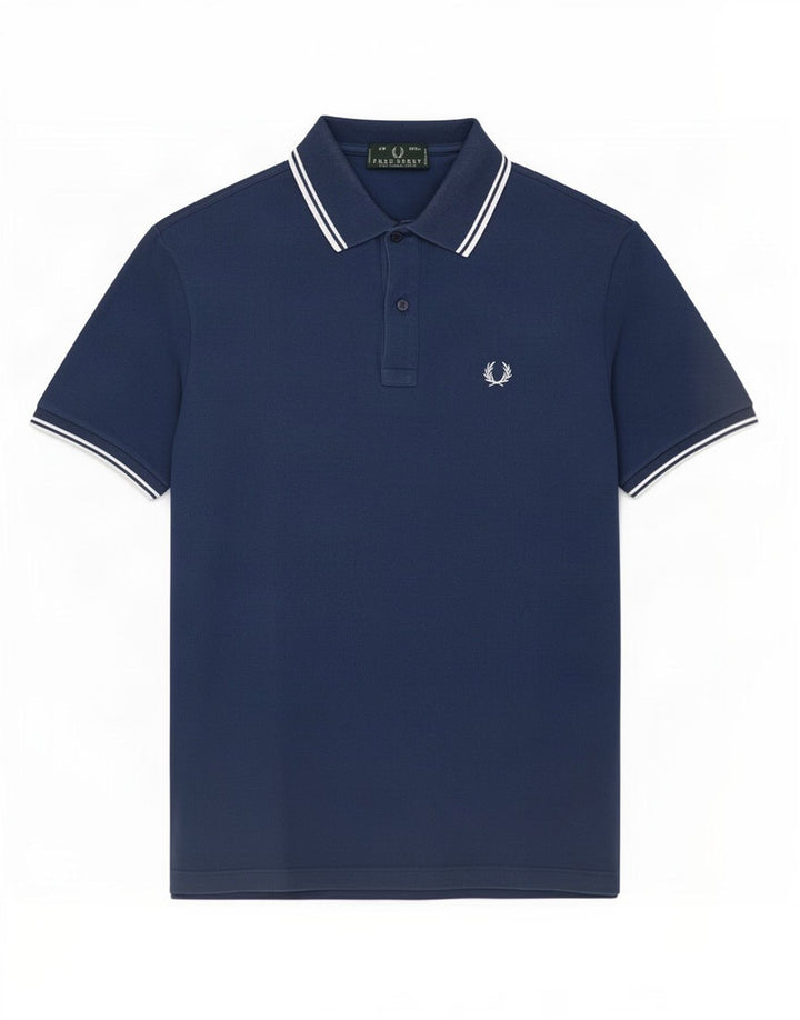Fred Perry Herre poloshirt Medium marineblå bomuld