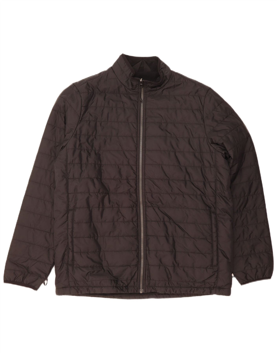 Marks & Spencer Herre Liner Polstret Jakke UK 42 XL Sort Polyamid
