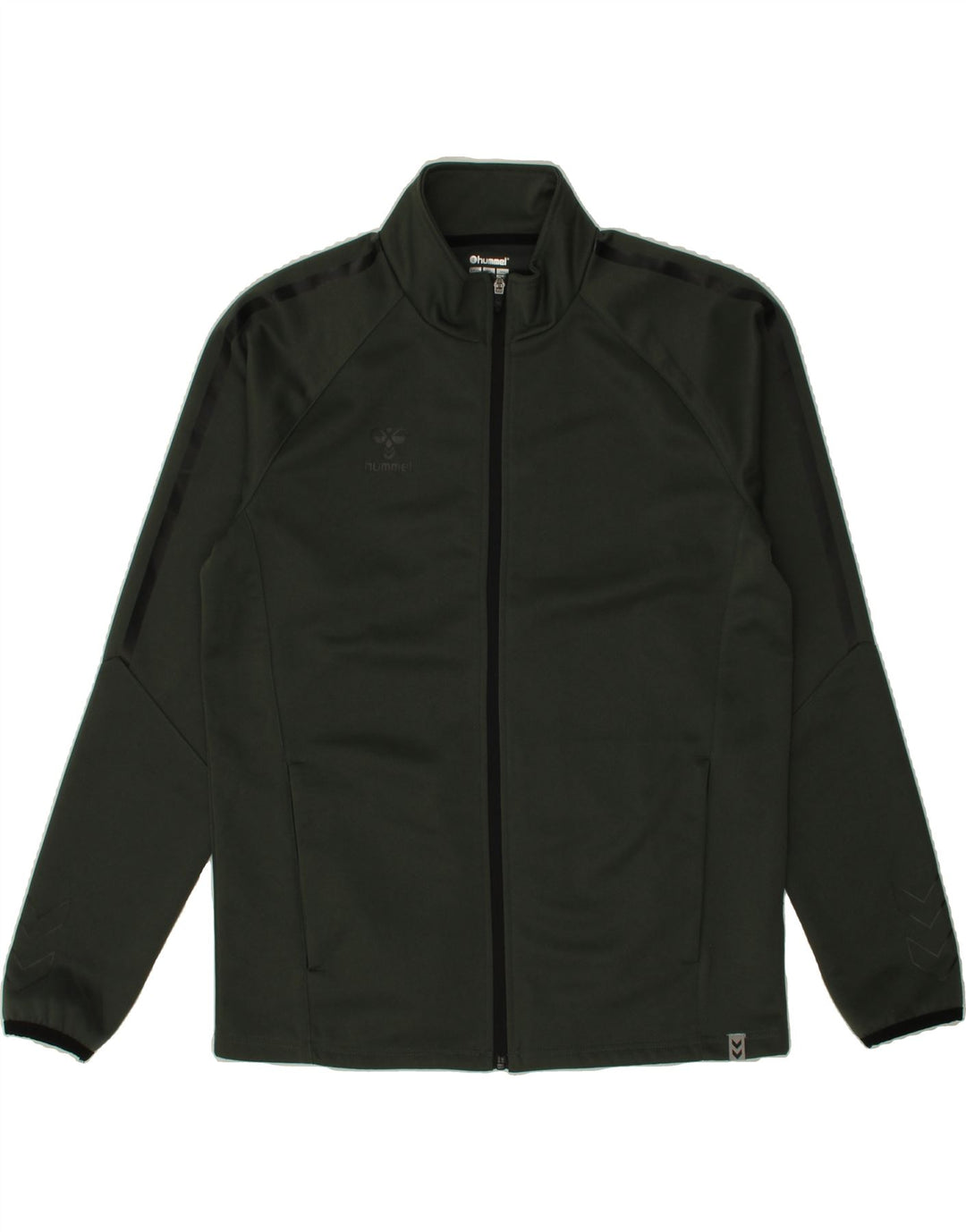 HUMMEL Mens Tracksuit Top Jacket Large Green Polyester Vintage Hummel and Second-Hand Hummel from Messina Hembry 