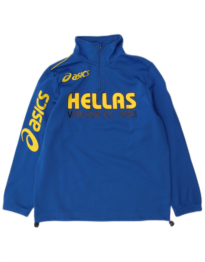 Asics Boys HELLAS VERONA Grafisk Pullover Træningsdragt Top 11-12 år Blå