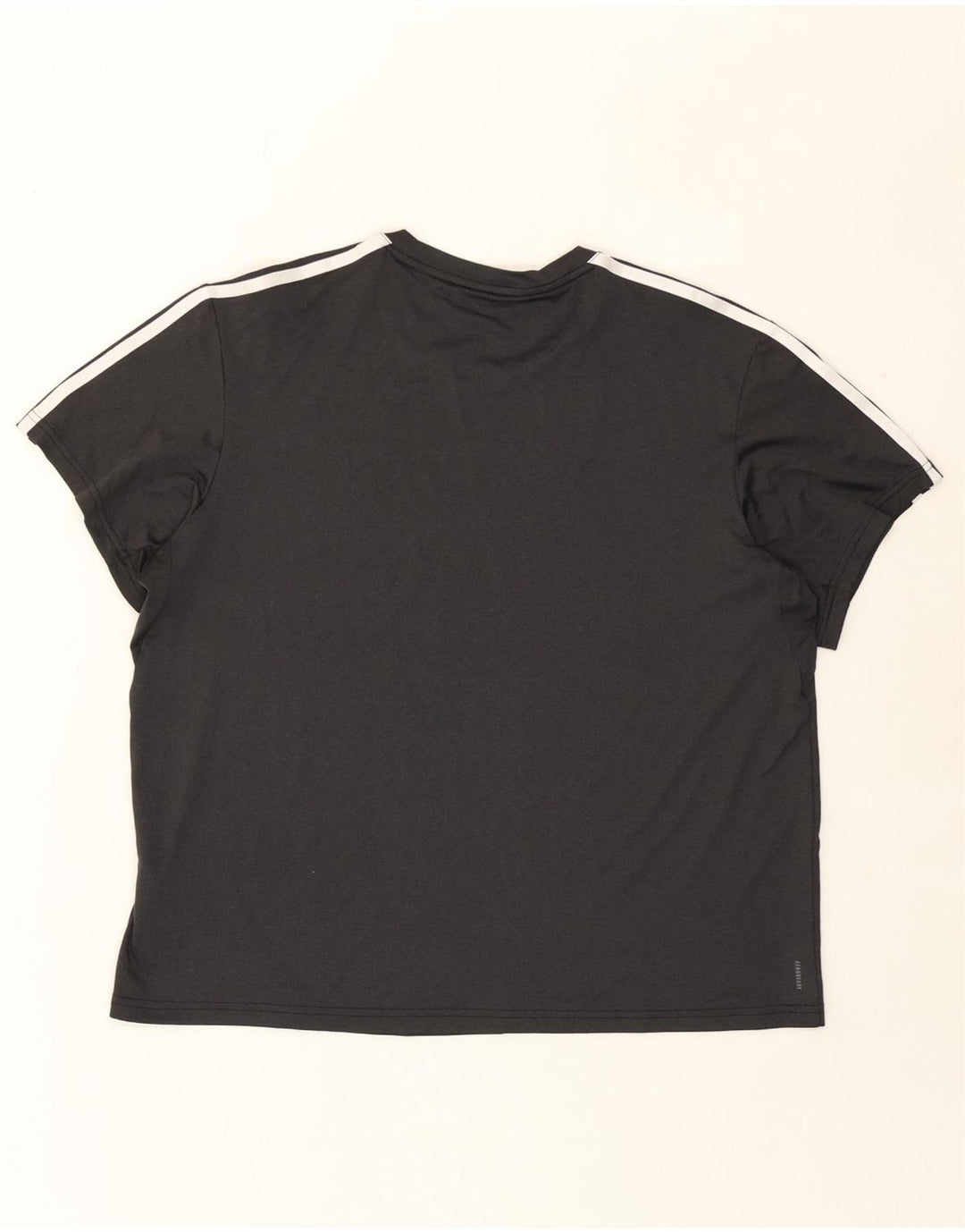 ADIDAS Womens Regular Fit T-Shirt Top UK 20/22 XL Black Polyester Vintage Adidas and Second-Hand Adidas from Messina Hembry 